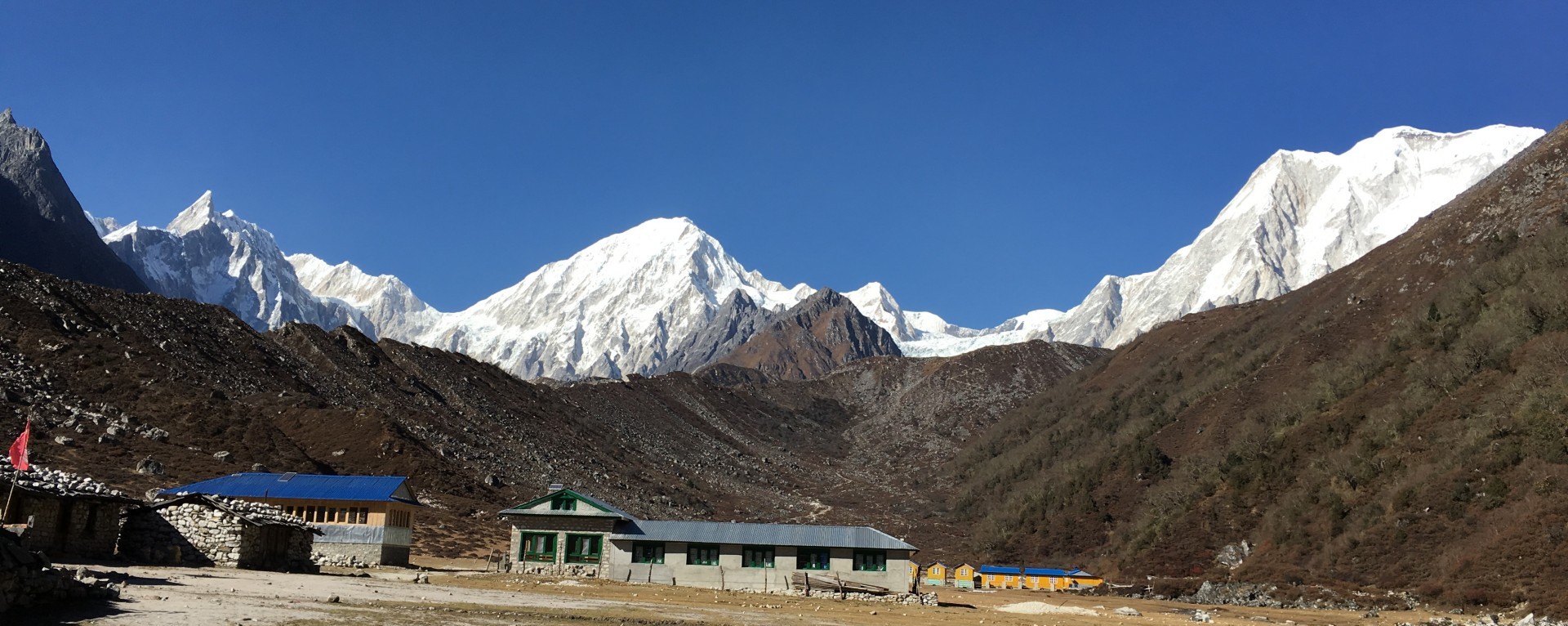 The mountain views from Bhimthang